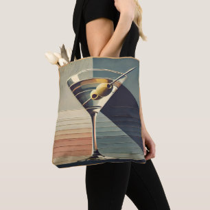 Bolsa Tote Meados do Século Moderno 2 Azeitona Hora do Coquet
