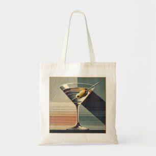 Bolsa Tote Meados do Século Moderno 2 Martini de Azeitona Hor
