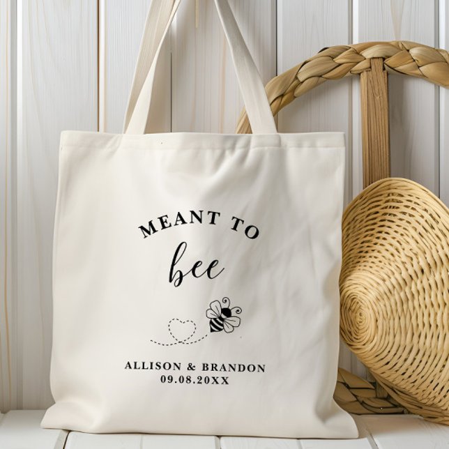 Bolsa Tote Meant to Bee Favor Wedding Welcome (Criador carregado)
