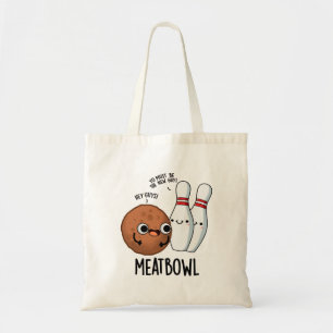 Bolsa Tote Meatbowl Funny Meatball Pun