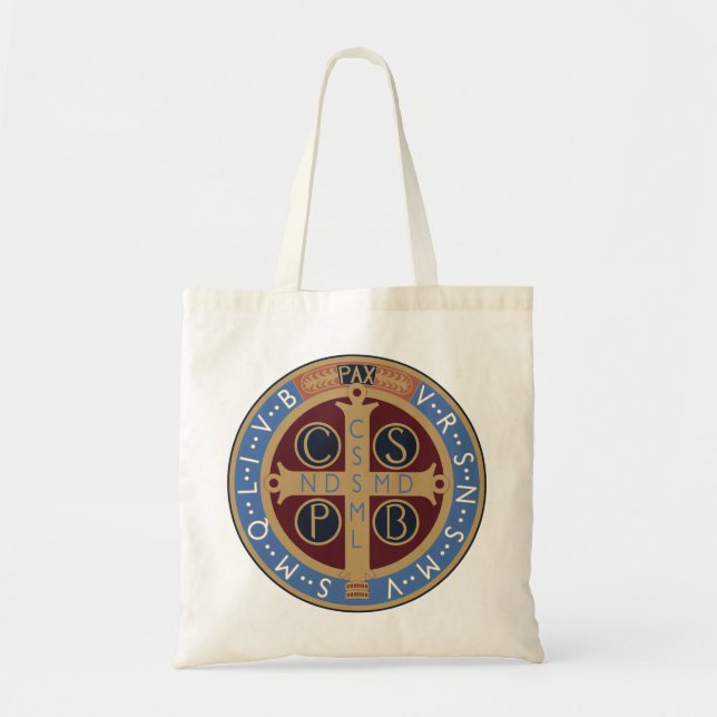 Bolsa Tote Medalha de São Bento (Frente)