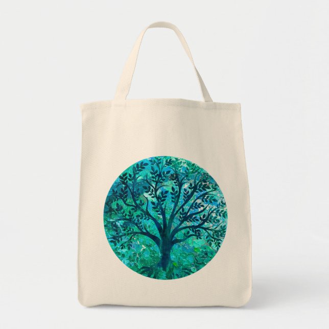 Bolsa Tote Medalhão de Árvore (Frente)