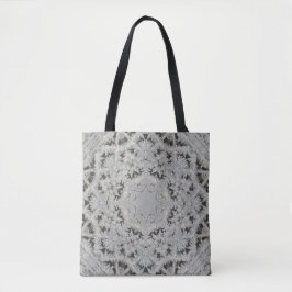 Bolsa Tote Medalhão de Renda Fosca com Alça de Ombro