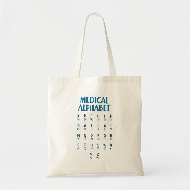 Bolsa Tote Medical Alphabet (Frente)