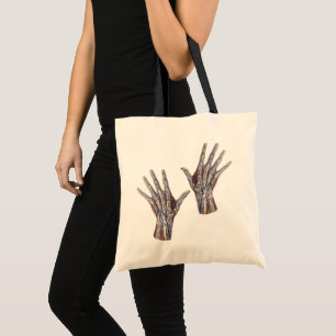 Bolsa Tote Medicina Antiga, Dedos da Mão Humana