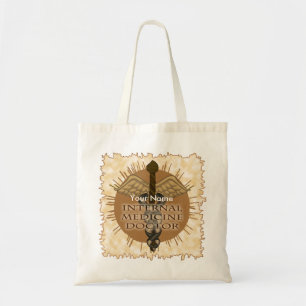 Bolsa Tote Medicina Interna Médico Caduceus toalha