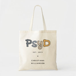 Bolsa Tote Médico PsyD Personalizado de Psicologia Psicóloga