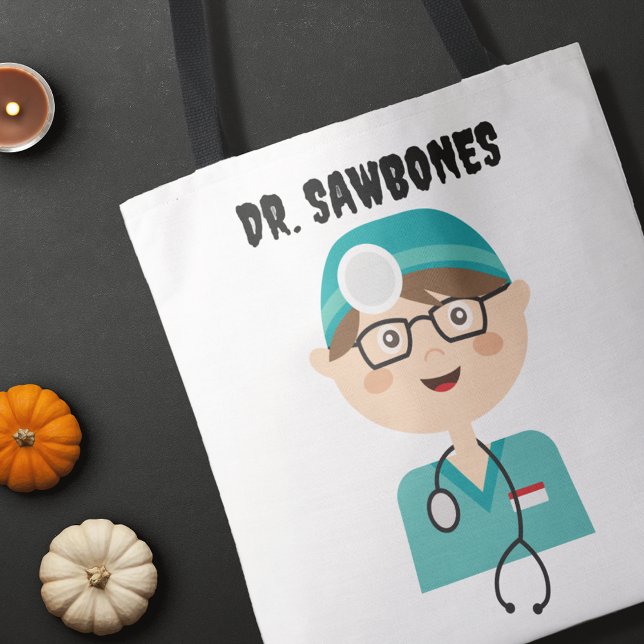 Bolsa Tote Médico - Tratamento de Truques de Halloween (Criador carregado)