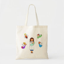 Médicos cercados por Angels Tote Bag