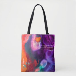 Bolsa Tote Meditação de Cores | Laranja e Roxo
