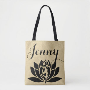 Bolsa Tote Meditação de Ioga de Mentidão Lotus Chamada Bol