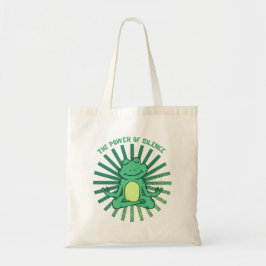 Bolsa Tote Meditação de Sapo Engraçado Yoga Tote Bag