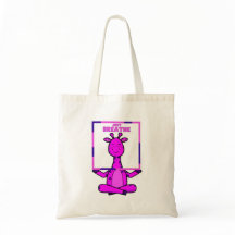 Meditação de Yoga Tote Bag Engraçado
