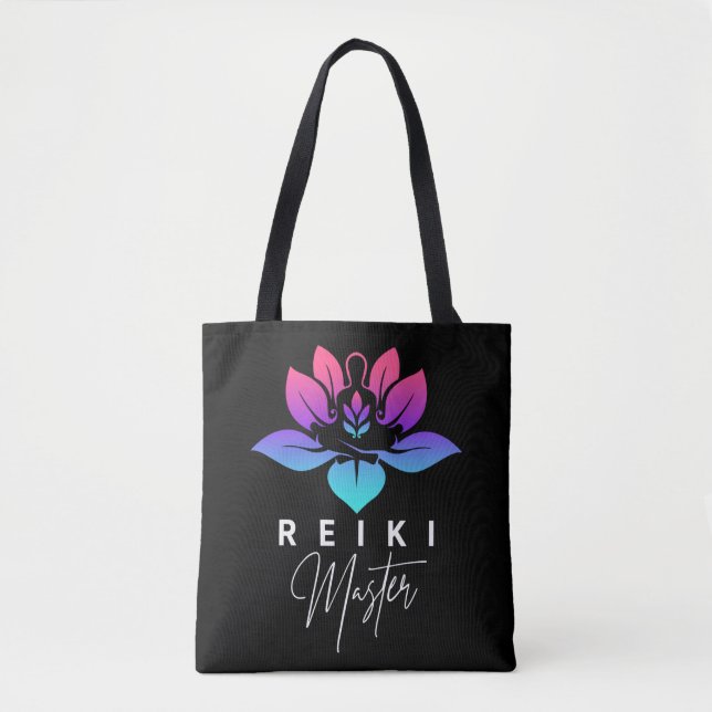 Bolsa Tote Meditação Espiritual da Terapia Mestra de Energia  (Frente)