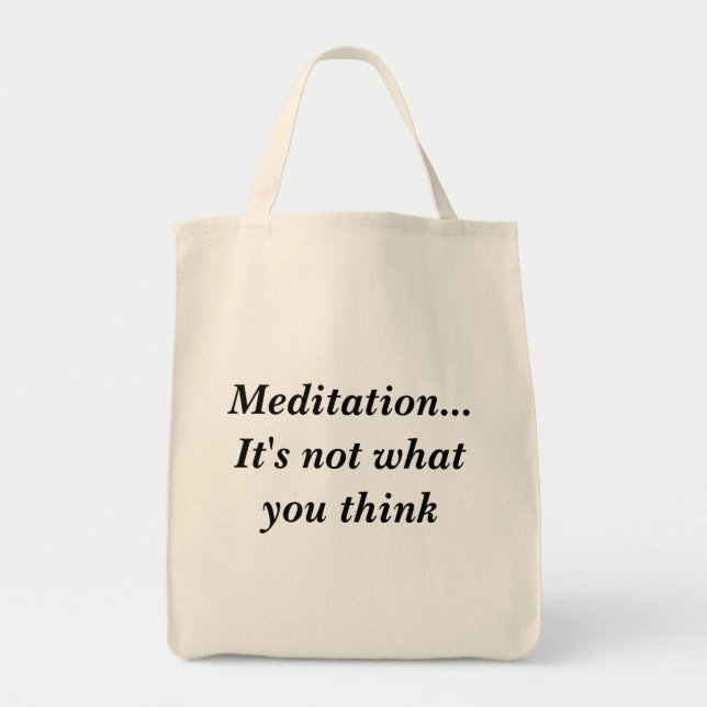 Bolsa Tote Meditação… não é o que você pensa (Frente)
