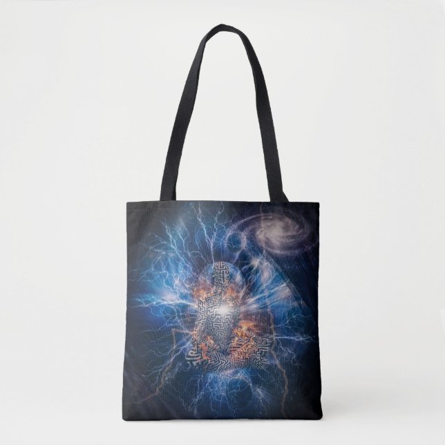 Bolsa Tote Meditação no Espaço (Frente)