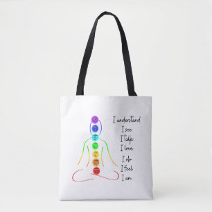 Bolsa Tote Meditação Yoga do Estilo Chakras 7