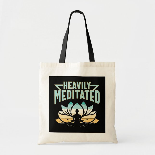 Bolsa Tote Meditado Pesadamente - Yoga (Frente)