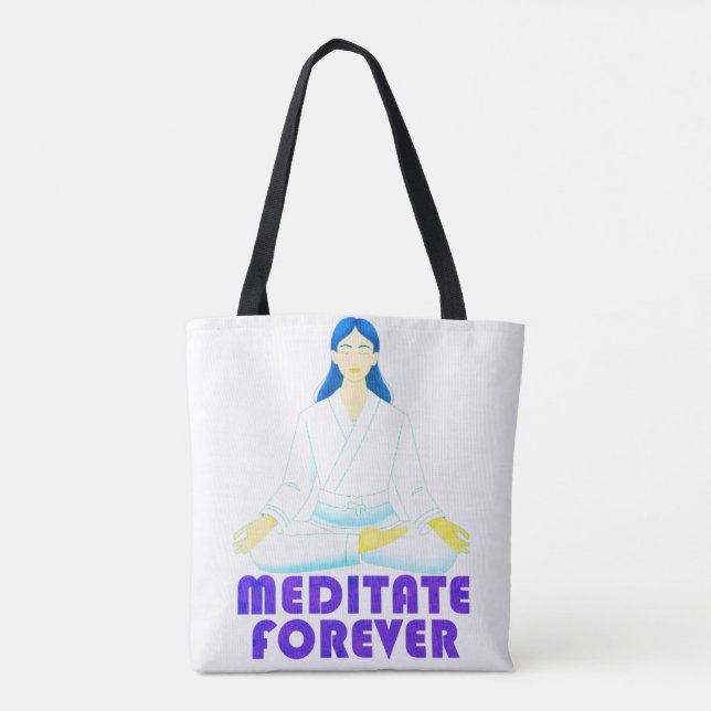 Bolsa Tote Meditar para sempre (Verso)