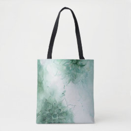 Bolsa Tote Meditation and relax - calming Green Mandala 