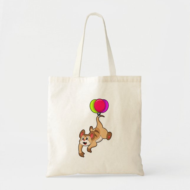 Bolsa Tote Meerkat com Balão (Frente)