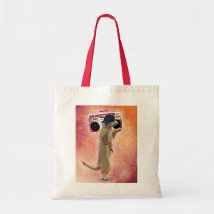 Bolsa Tote Meerkat e Boom Box