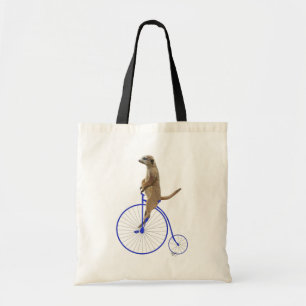 Bolsa Tote Meerkat Em Azul Penny Farthing