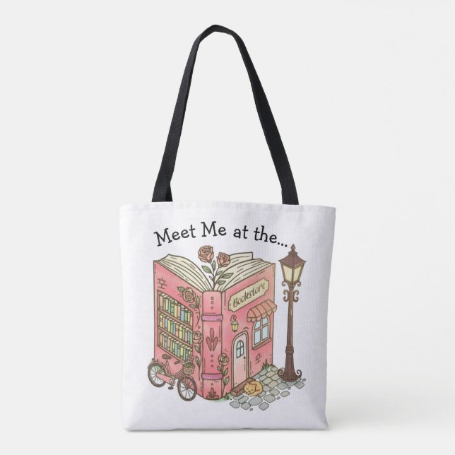 Bolsa Tote Meet Me At The Bookstore (Verso)