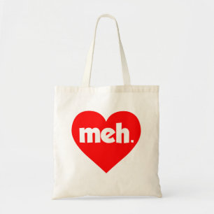 Bolsa Tote Meh Heart Anti-Dia de os namorados