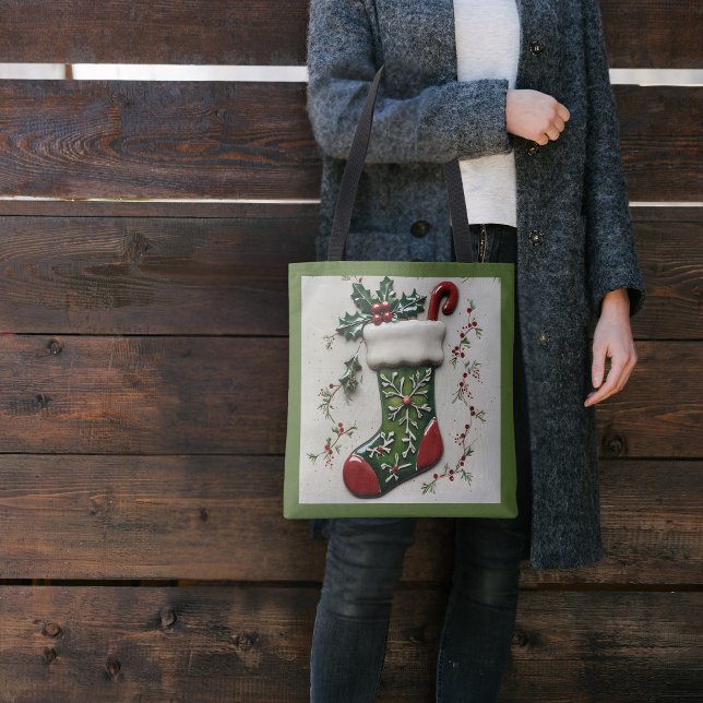 Bolsa Tote Meia de Natal (Criador carregado)