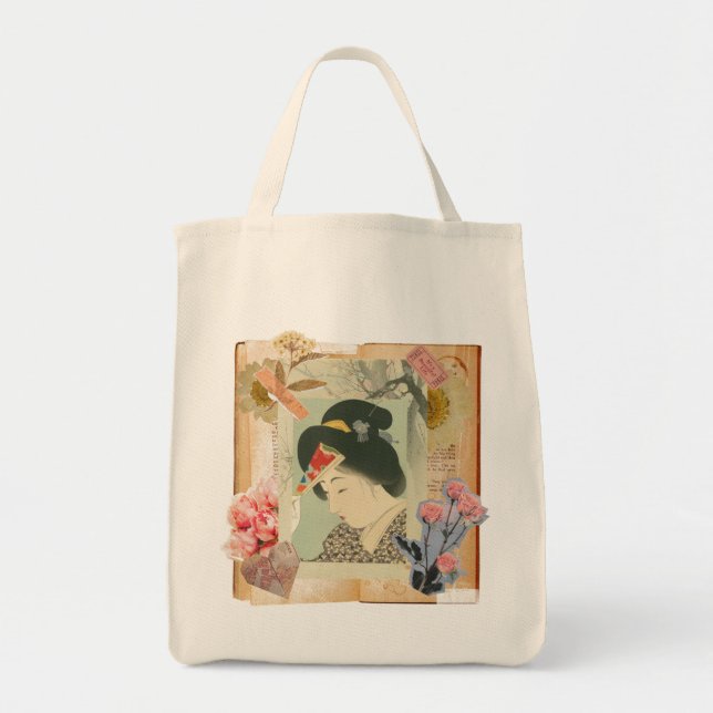 Bolsa Tote Meiji Era Beauty: Ukiyo-e – Traditional Japanese  (Frente)