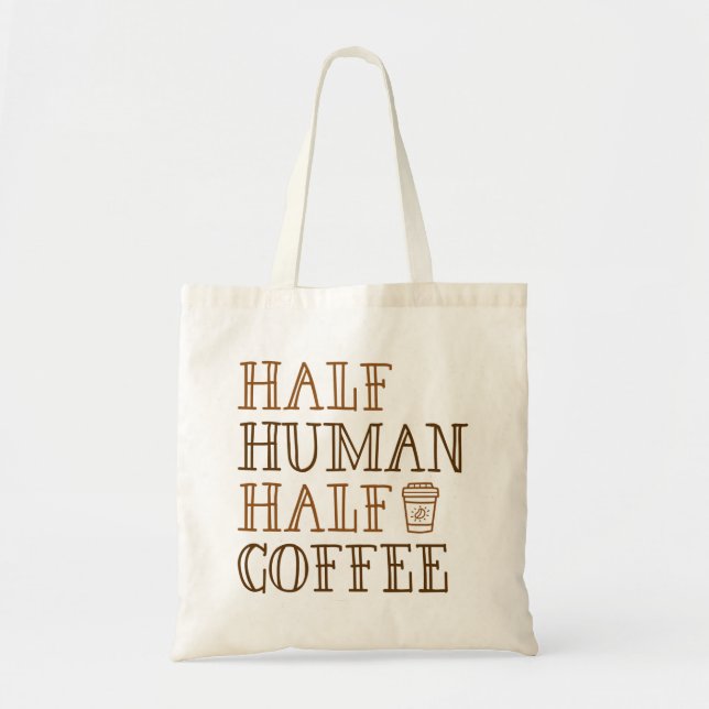 Bolsa Tote Meio Café Humano (Frente)