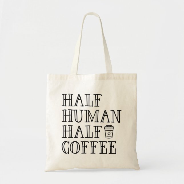 Bolsa Tote Meio Café Humano (Frente)