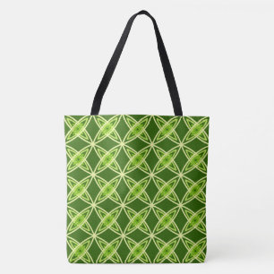 Bolsa Tote Meio século Atômica Moderno - Verde-Azul