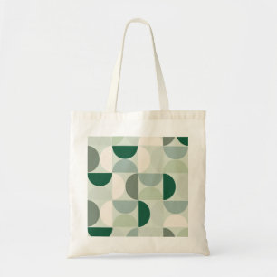 Bolsa Tote Meio século moderno Abstrato de padrão verde