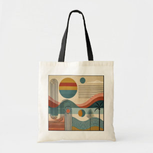 Bolsa Tote Meio século Moderno Art Beach Sunrise