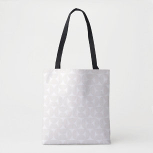 Bolsa Tote Meio século Padrão Moderno, bege Pálido E Branco
