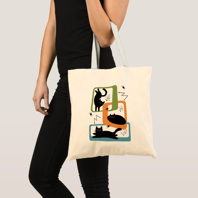 Bolsa Tote Meio século preto (Frente (produto))