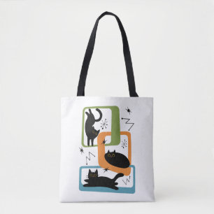 Bolsa Tote Meio século preto