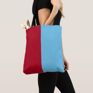 Bolsa Tote Meio Vermelho Meio Azul