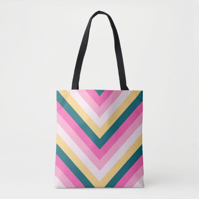 Bolsa Tote Mel quente Chevron (Frente)