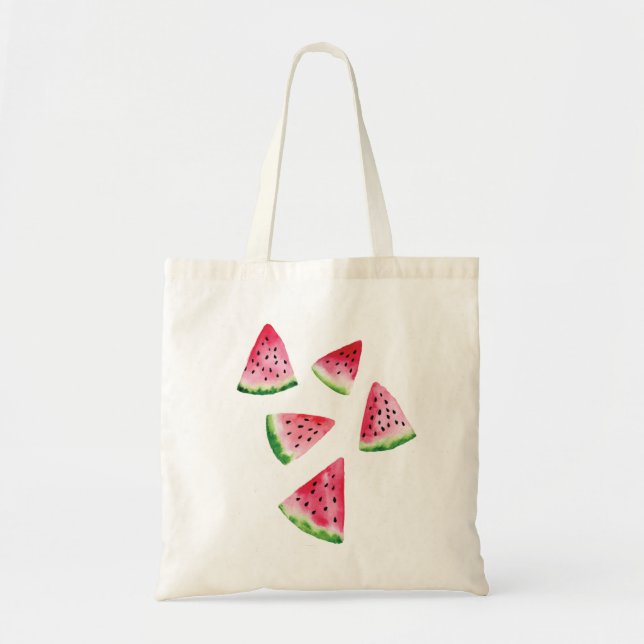 Bolsa Tote Melancia de verão, fruta (Frente)