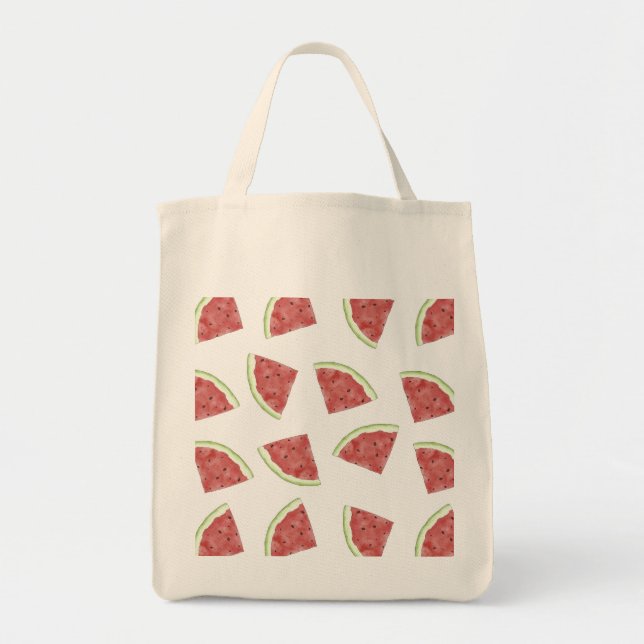 Bolsa Tote Melancia suculenta da fruta de Verão (Frente)