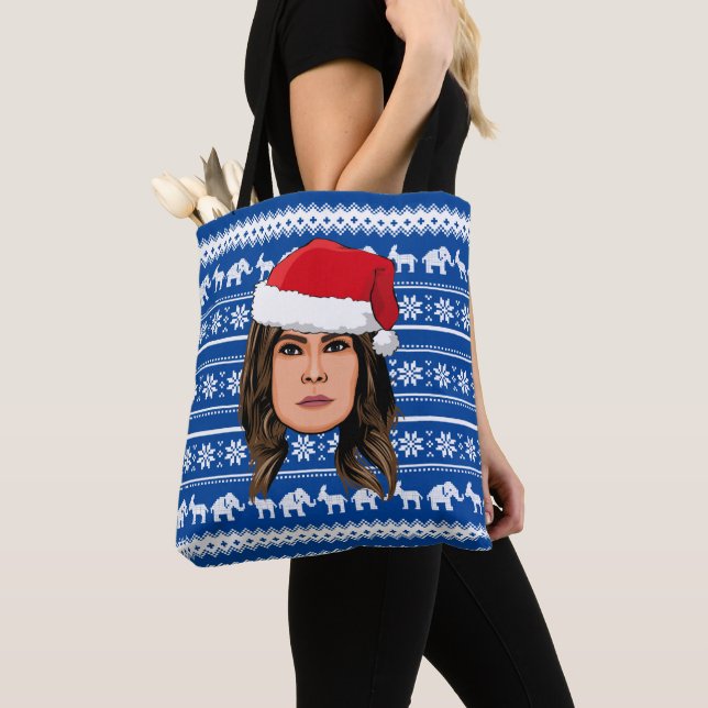Bolsa Tote MELANIA TRUMP Christmas (Close Up)