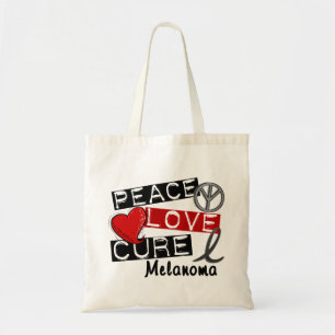 Bolsa Tote Melanoma da cura do amor da paz