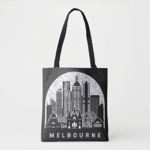 Bolsa Tote Melbourne Austrália Skyline