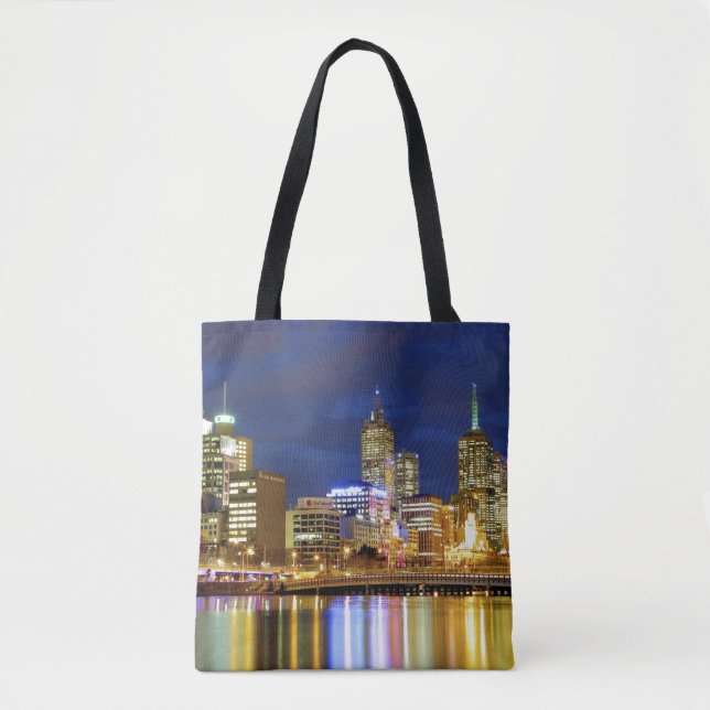 Bolsa Tote Melbourne, Austrália. Uma visão noturna dos 2 (Frente)