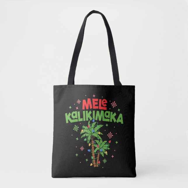 Bolsa Tote Mele Kalikimaka Havaiana Palm-Light (Frente)