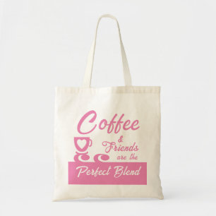 Bolsa Tote Melhor amigo, amante de café rosa