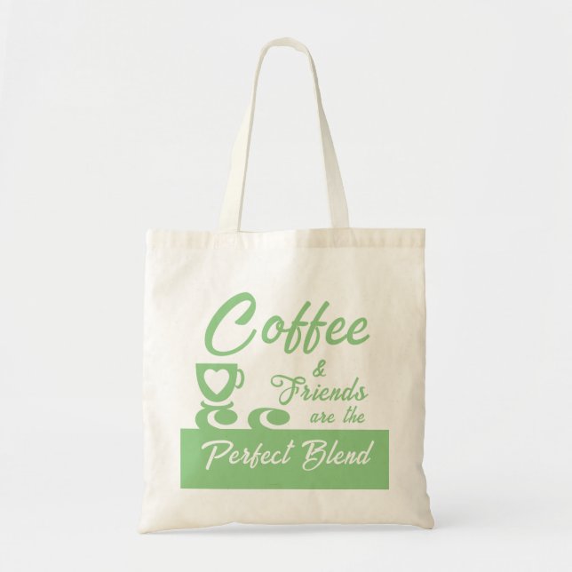 Bolsa Tote Melhor amigo amante do café (Frente)